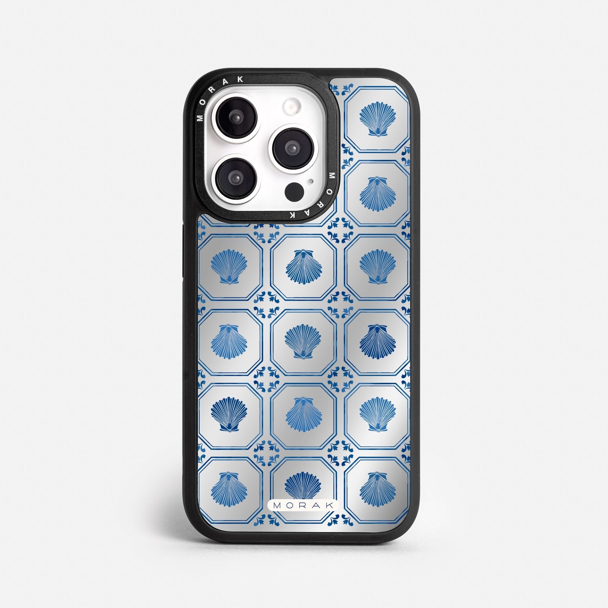 Case Funda Azulejo Marino - Espejo Premium Para iPhone 17-12 Samsung S26-S22