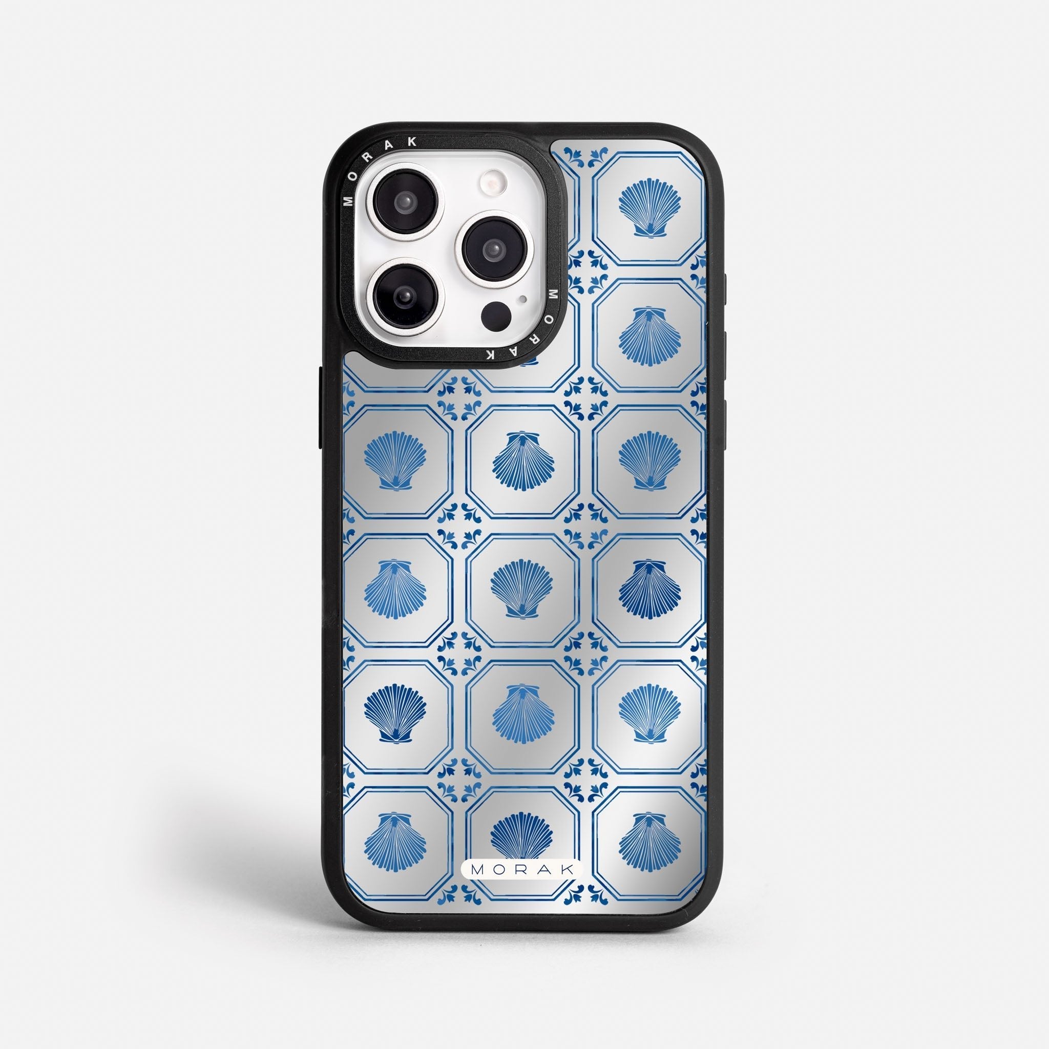 Case Funda Azulejo Marino - Espejo Premium Para iPhone 17-12 Samsung S26-S22