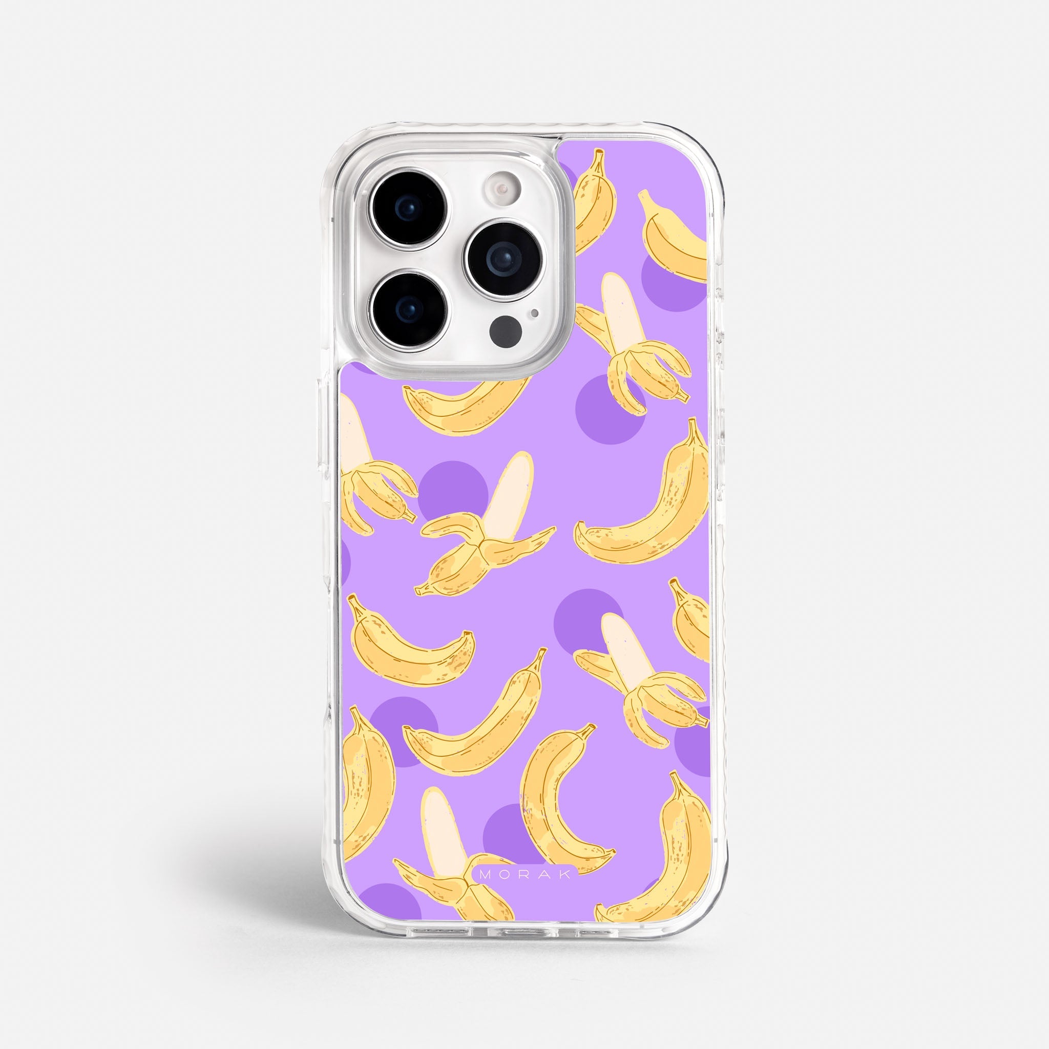Case Funda Banana Wave - Blanco - Morak - Premium Magsafe - iPhone 17/16/15/14/13/12 Pro Max - Samsung S26/S25/S24/S23/S22 Plus Ultra