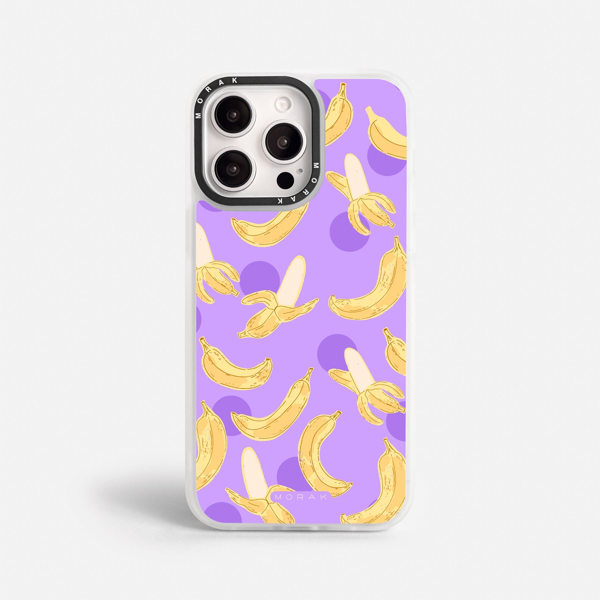 Case Funda Banana Wave - Blanco - Morak - Premium Magsafe - iPhone 17/16/15/14/13/12 Pro Max - Samsung S26/S25/S24/S23/S22 Plus Ultra