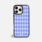 Case Blue Diamonds - Blanco Premium – Protección antigolpe | Diseño colombiano | Morak