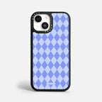 Case Blue Diamonds - Blanco Premium – Protección antigolpe | Diseño colombiano | Morak
