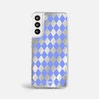 Case Blue Diamonds - Espejo Premium – Protección antigolpe | Diseño colombiano | Morak