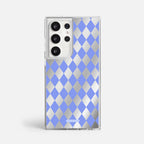 Case Blue Diamonds - Espejo Premium – Protección antigolpe | Diseño colombiano | Morak