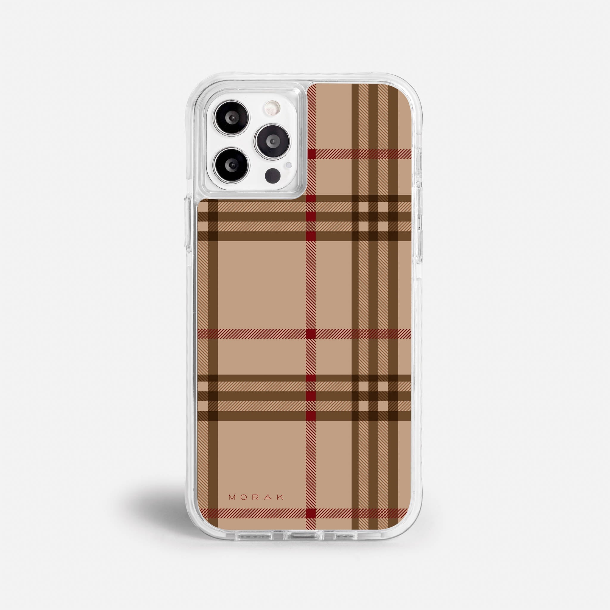 Case Classic Tartan - Blanco Premium – Protección antigolpe | Diseño colombiano | Morak