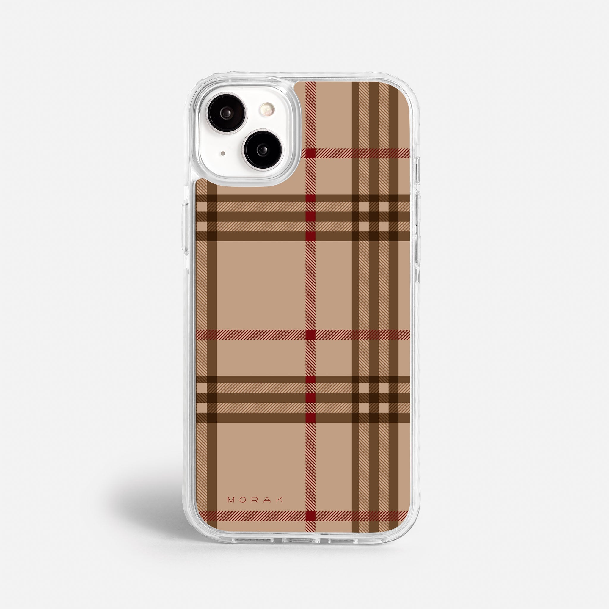Case Classic Tartan - Blanco Premium – Protección antigolpe | Diseño colombiano | Morak