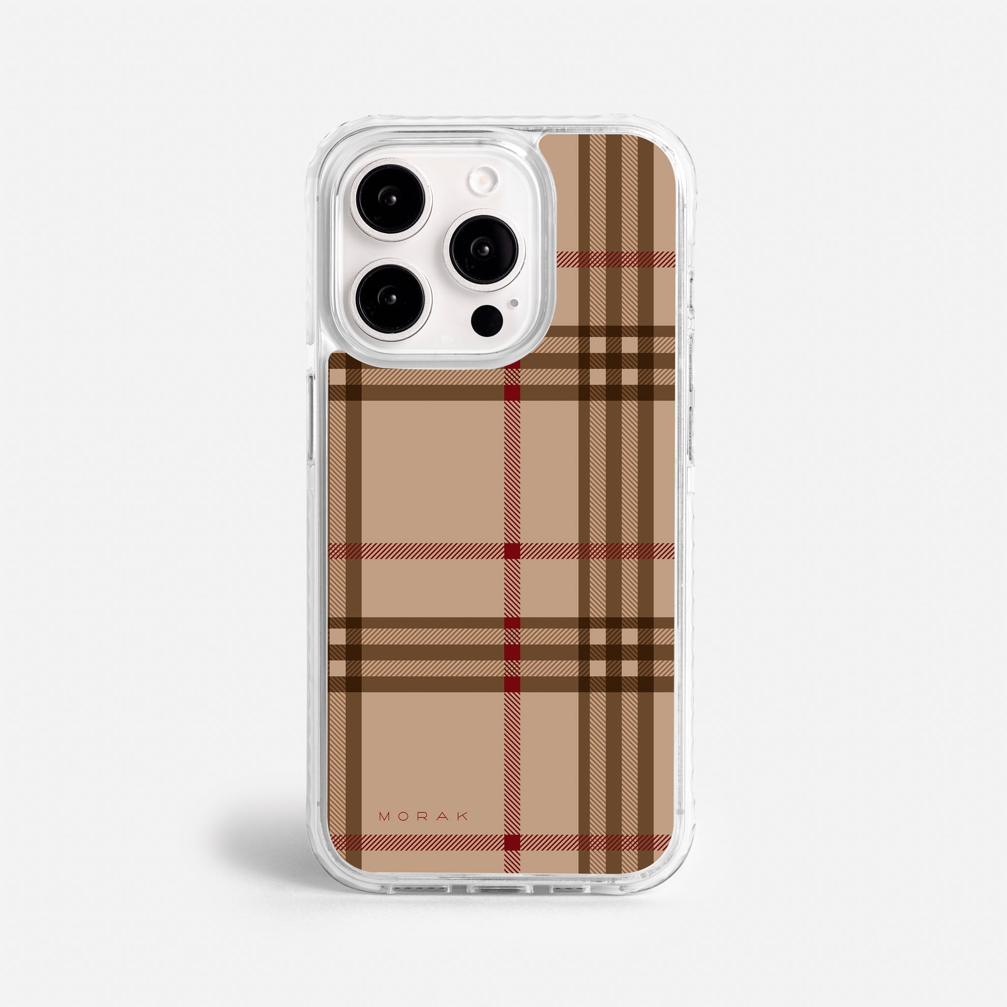 Case Classic Tartan - Blanco Premium – Protección antigolpe | Diseño colombiano | Morak