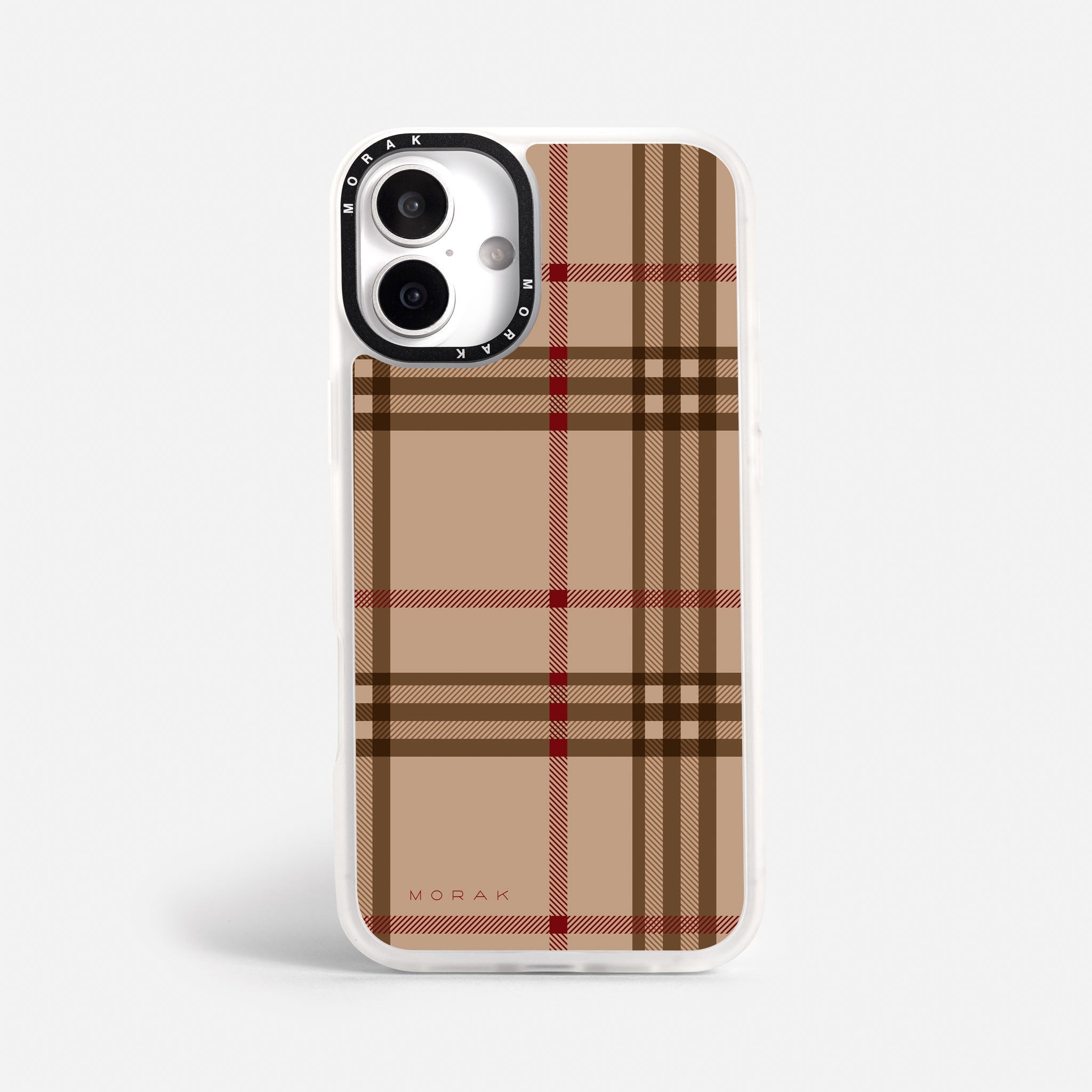 Case Classic Tartan - Blanco Premium – Protección antigolpe | Diseño colombiano | Morak
