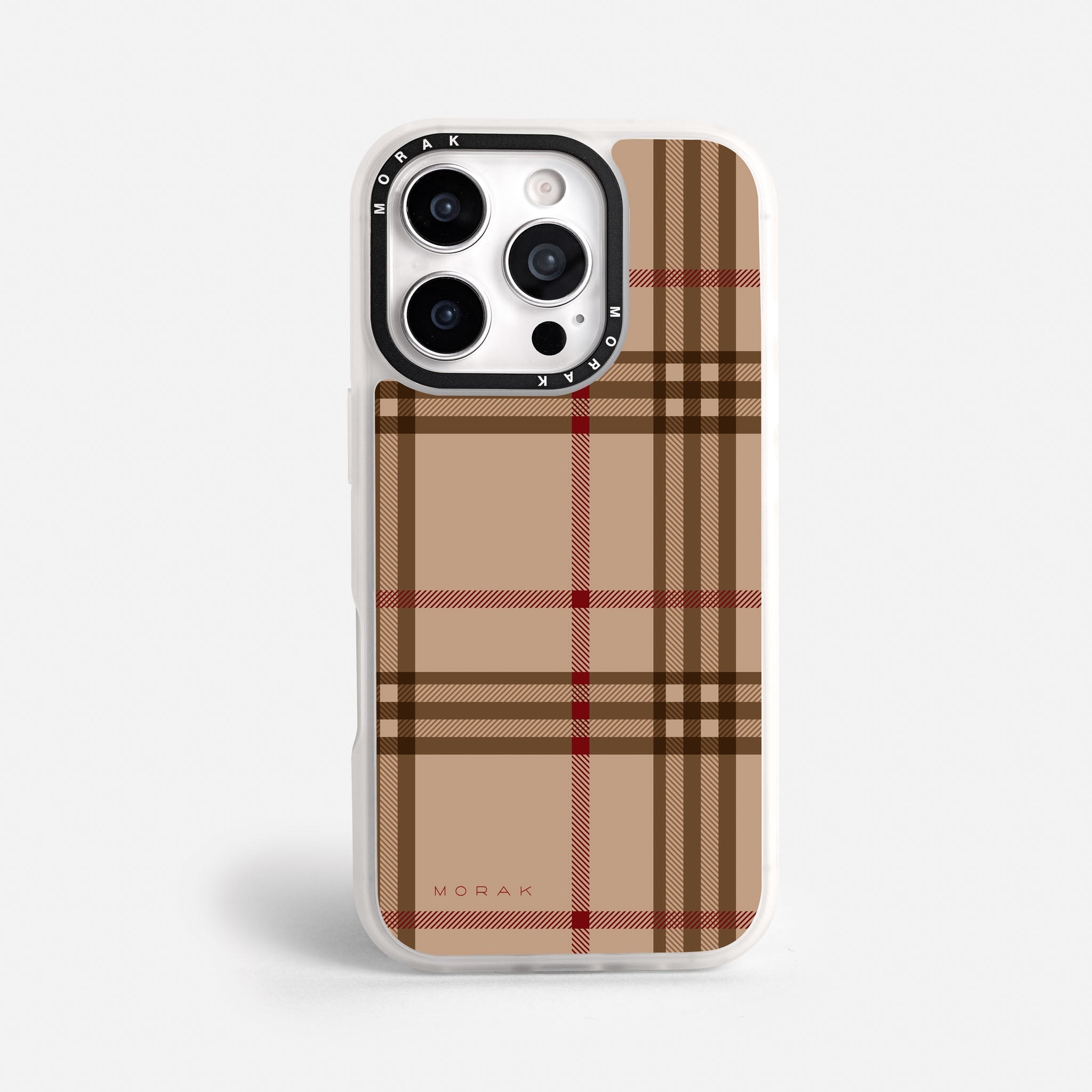 Case Classic Tartan - Blanco Premium – Protección antigolpe | Diseño colombiano | Morak