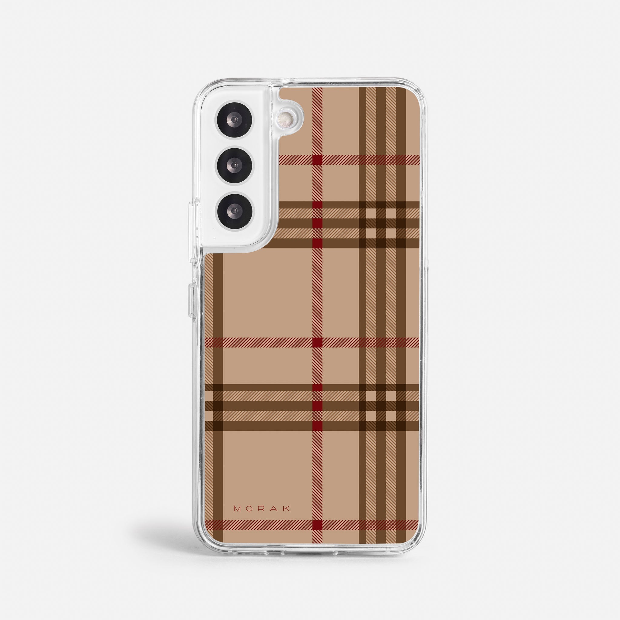 Case Classic Tartan - Blanco Premium – Protección antigolpe | Diseño colombiano | Morak