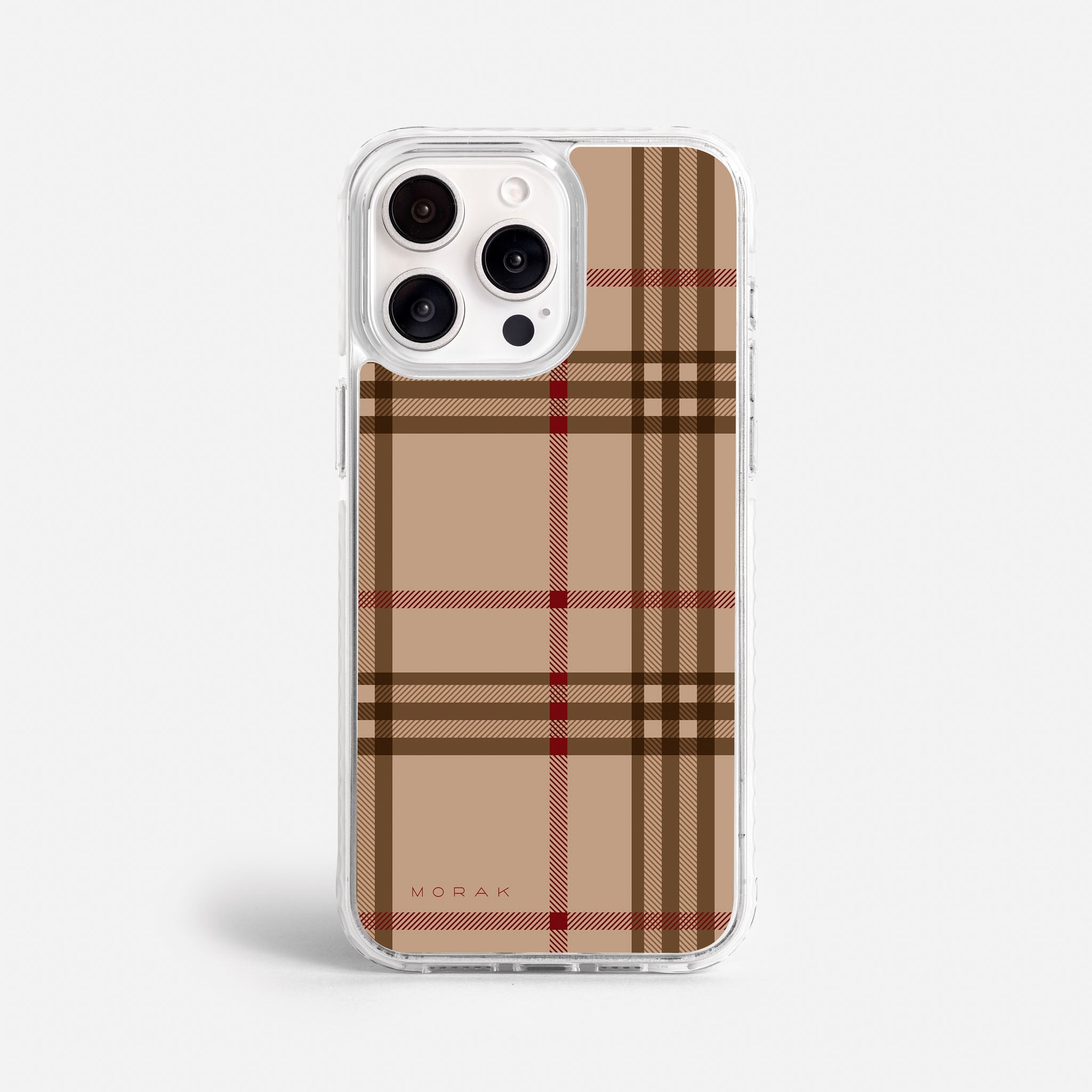 Case Classic Tartan - Blanco Premium – Protección antigolpe | Diseño colombiano | Morak
