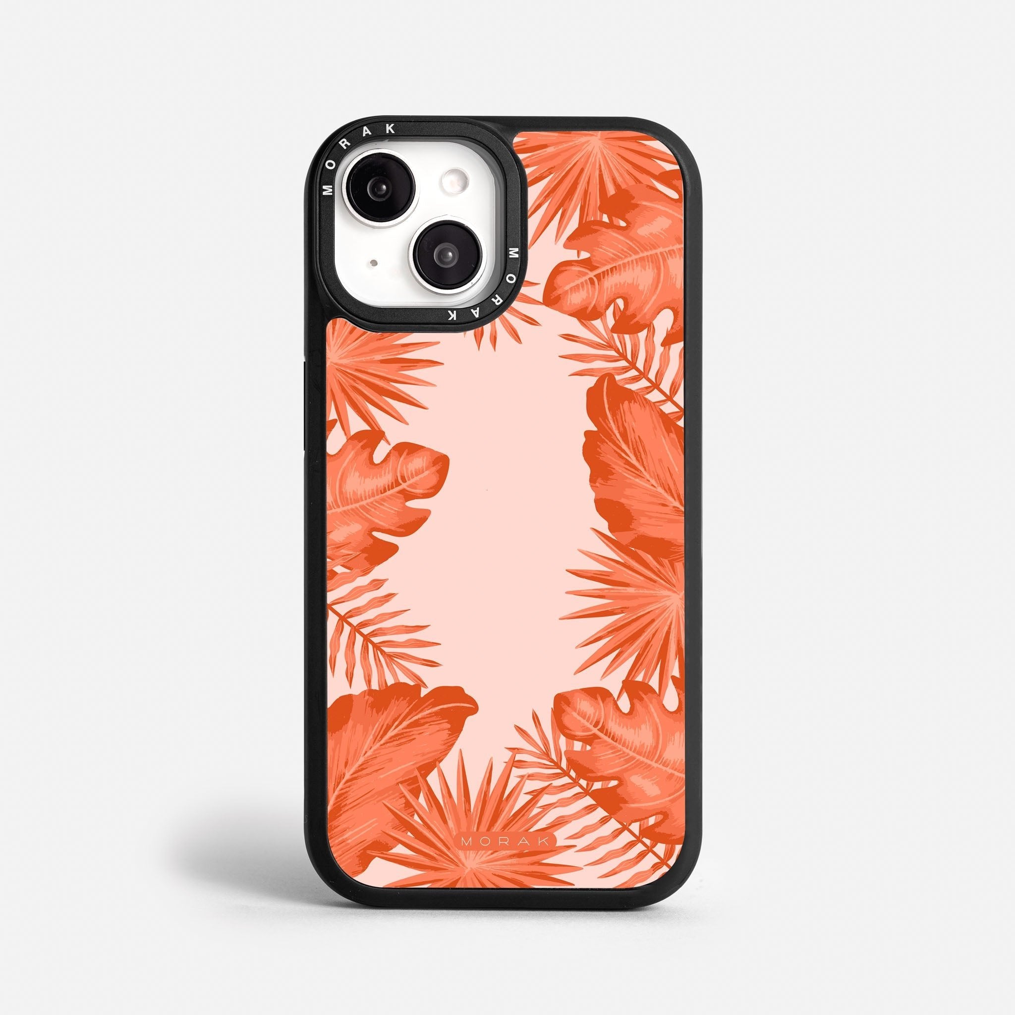 Case Funda Coral Leaves - Blanco Premium Para iPhone 17-12 Samsung S26-S22