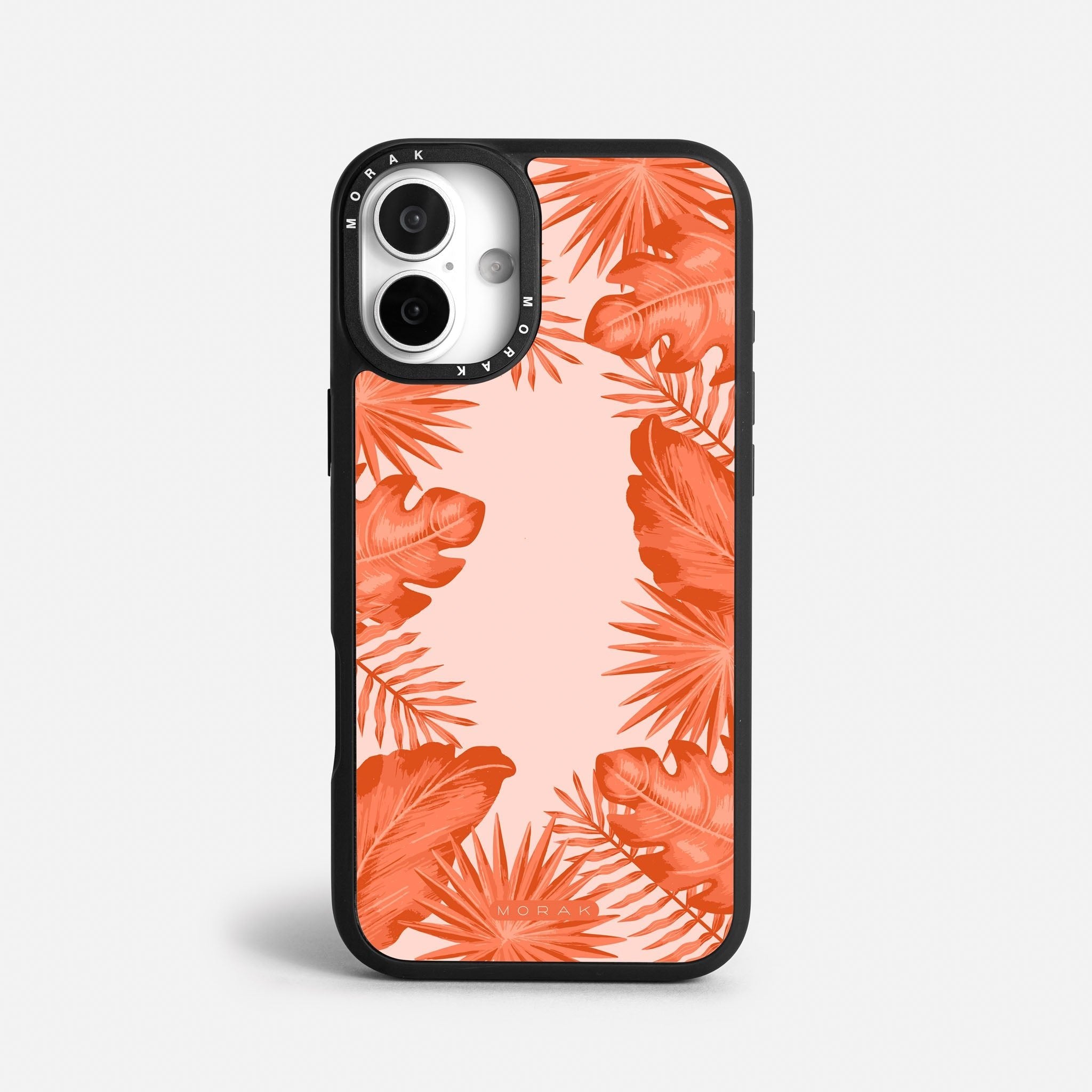 Case Funda Coral Leaves - Blanco Premium Para iPhone 17-12 Samsung S26-S22