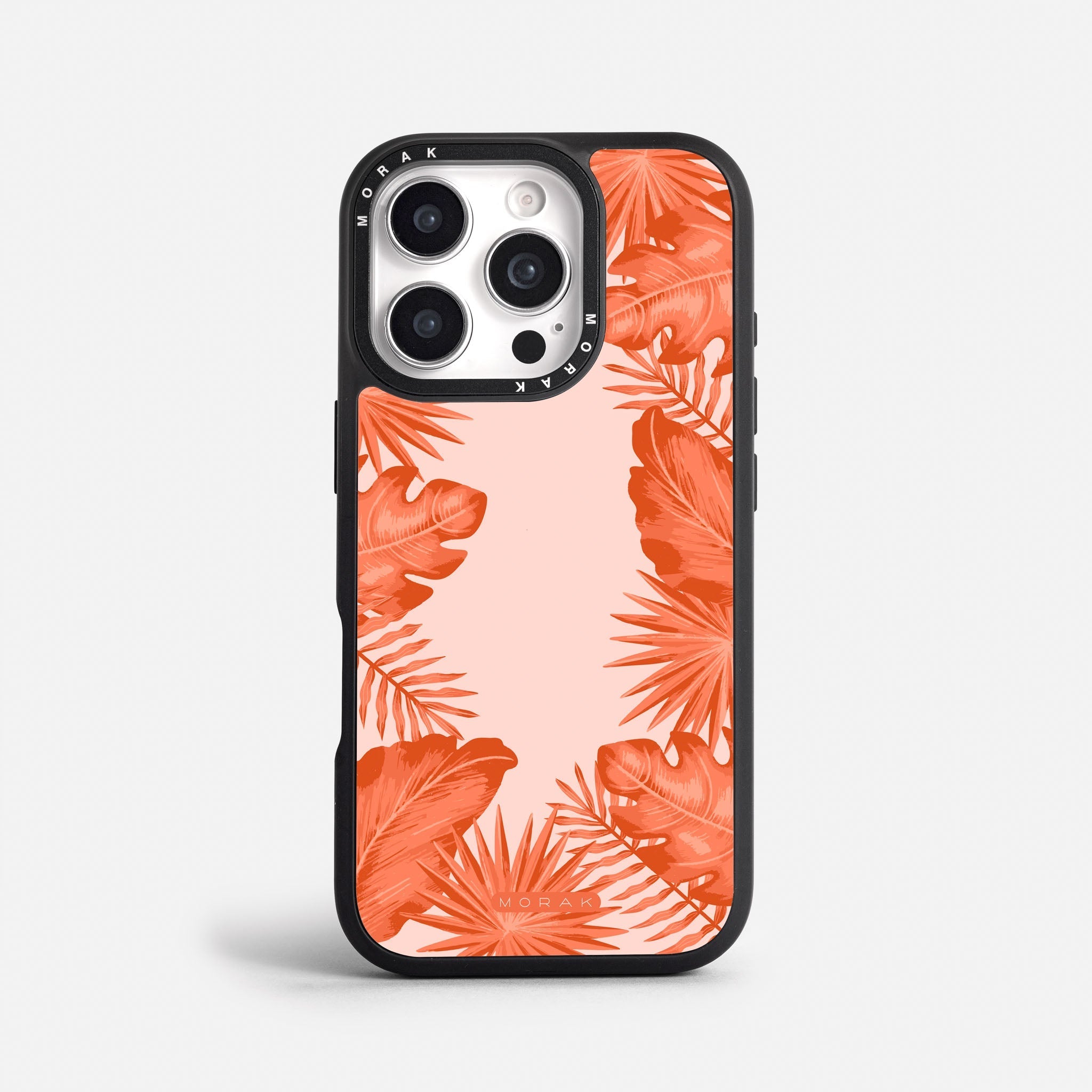 Case Funda Coral Leaves - Blanco Premium Para iPhone 17-12 Samsung S26-S22