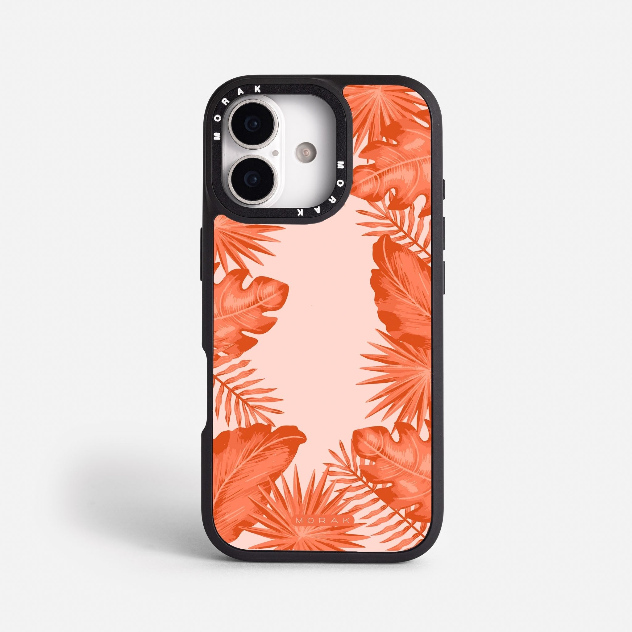 Case Funda Coral Leaves - Blanco Premium Para iPhone 17-12 Samsung S26-S22