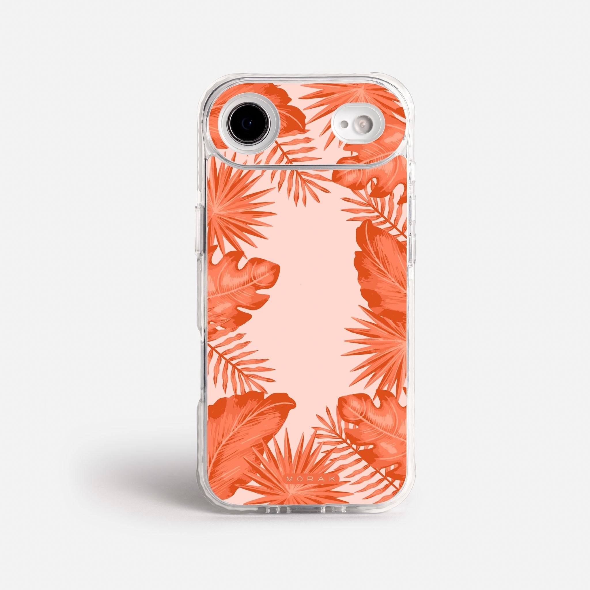Case Funda Coral Leaves - Blanco Premium Para iPhone 17-12 Samsung S26-S22