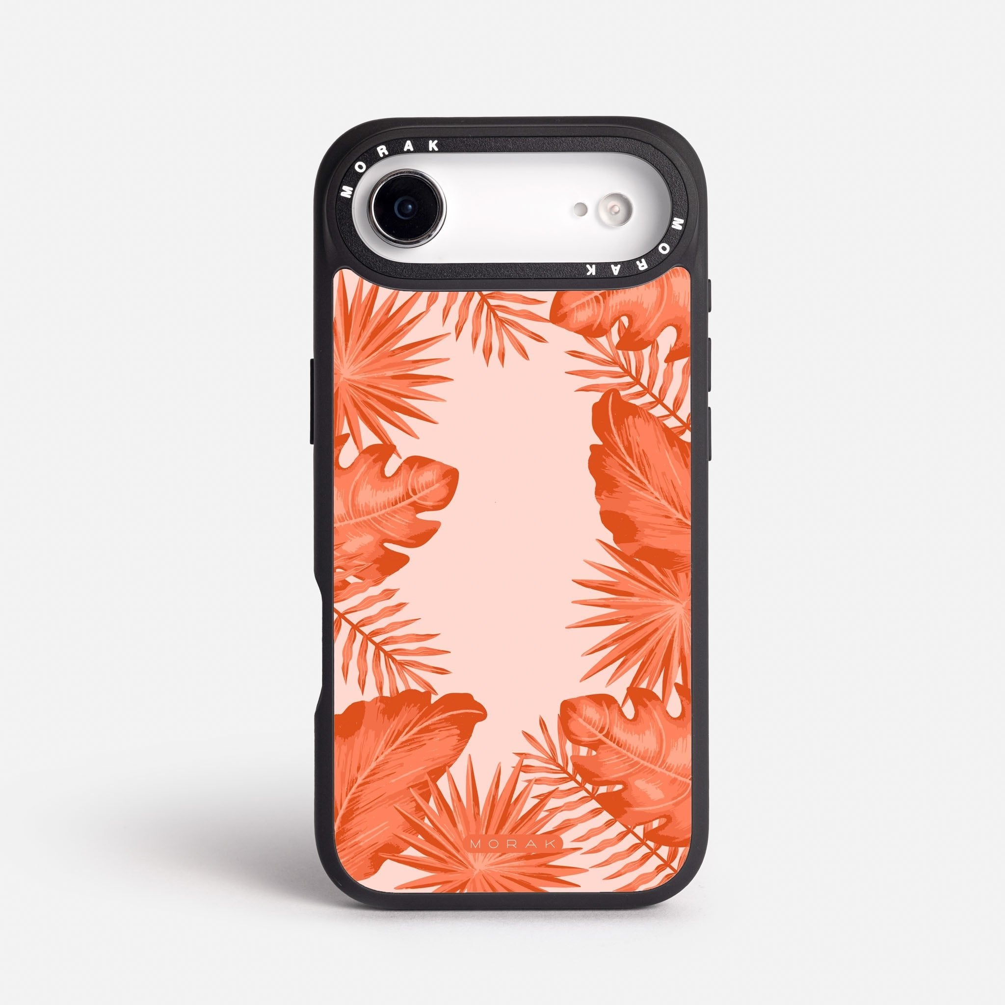 Case Funda Coral Leaves - Blanco Premium Para iPhone 17-12 Samsung S26-S22