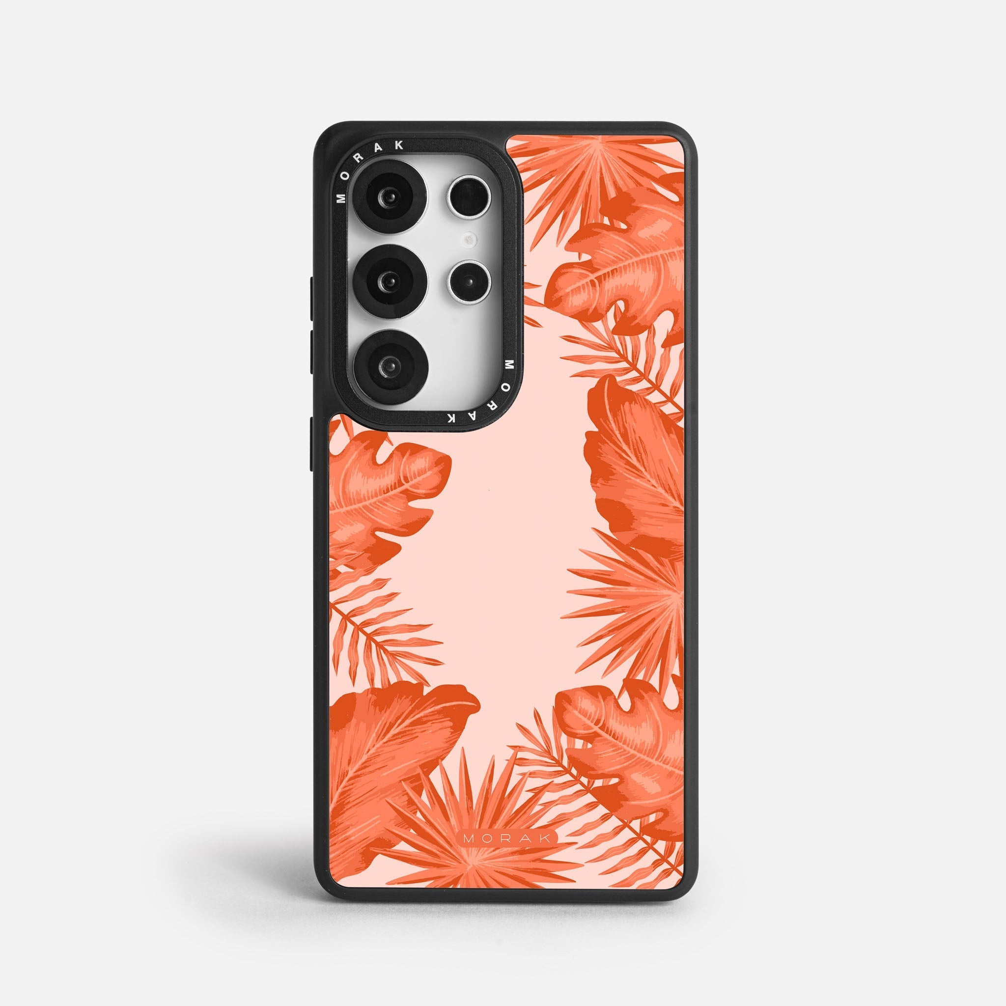 Case Funda Coral Leaves - Blanco Premium Para iPhone 17-12 Samsung S26-S22