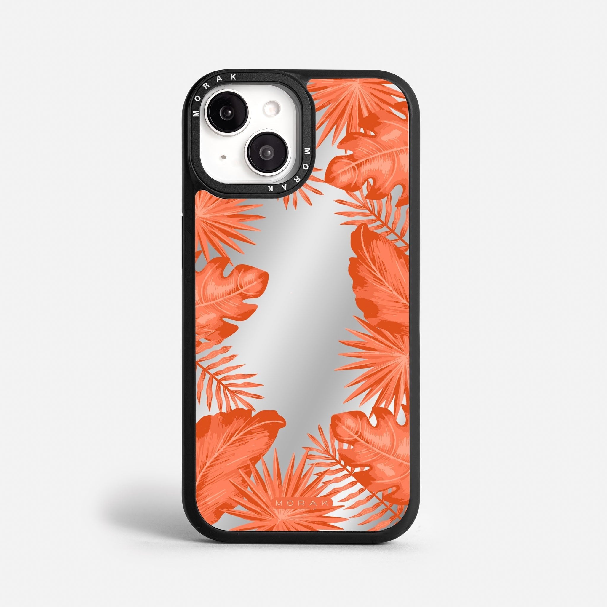 Case Funda Coral Leaves - Espejo Premium Para iPhone 17-12 Samsung S26-S22