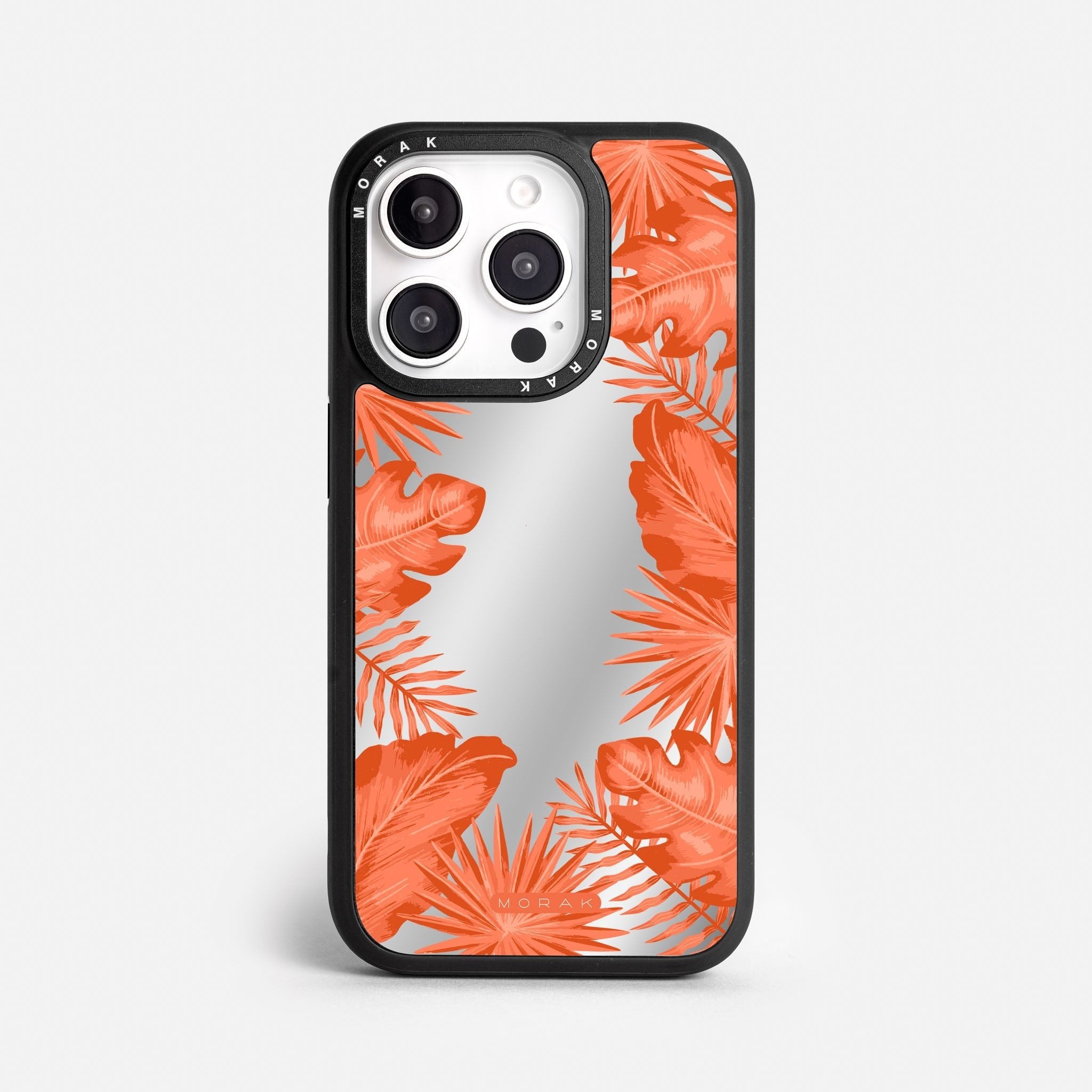 Case Funda Coral Leaves - Espejo Premium Para iPhone 17-12 Samsung S26-S22