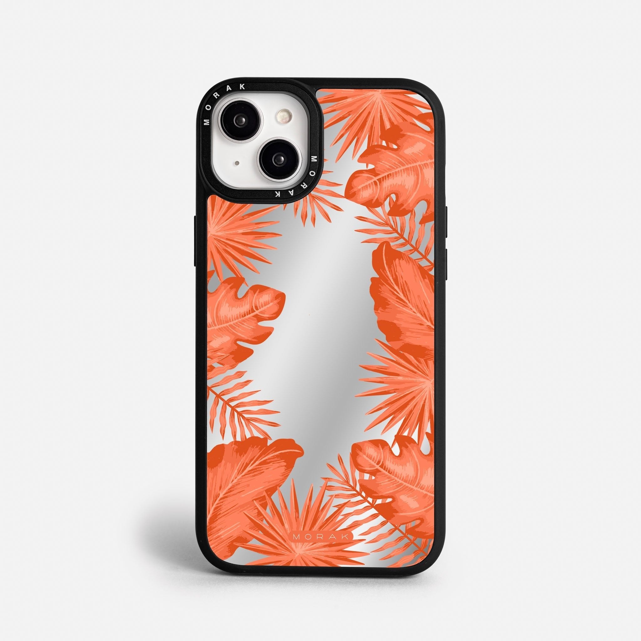 Case Funda Coral Leaves - Espejo Premium Para iPhone 17-12 Samsung S26-S22