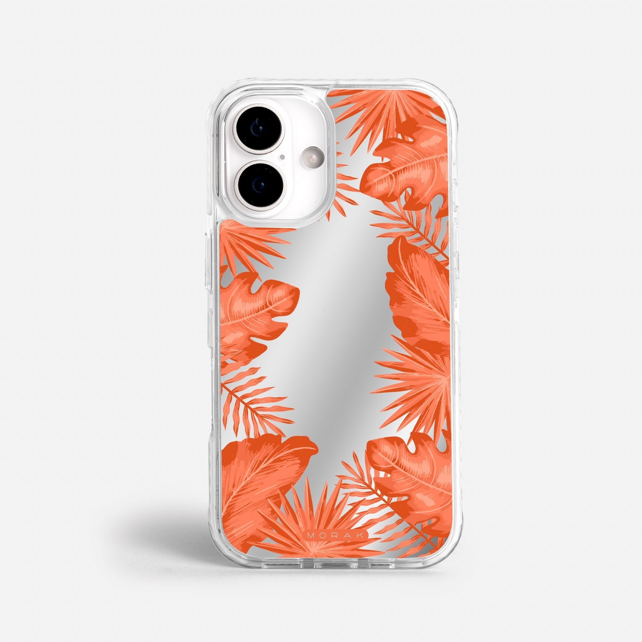 Case Funda Coral Leaves - Espejo Premium Para iPhone 17-12 Samsung S26-S22