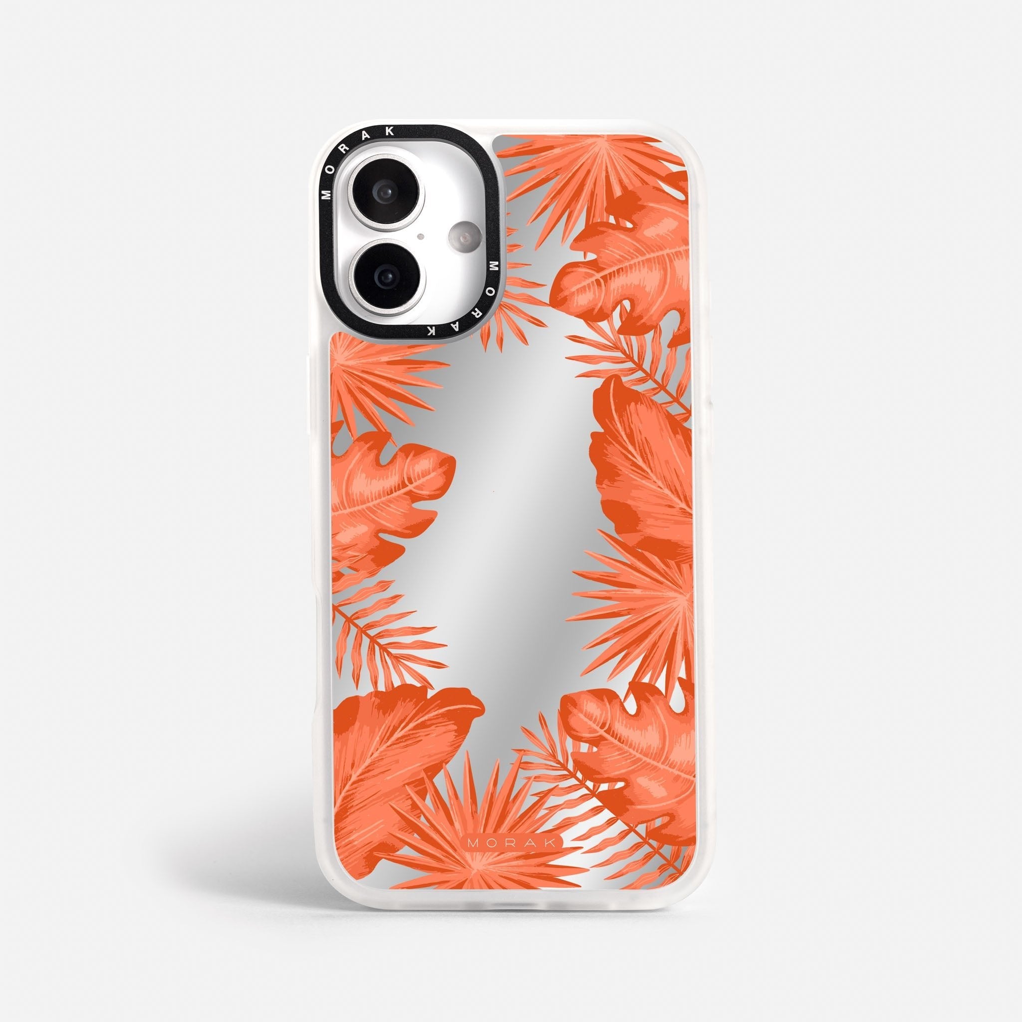 Case Funda Coral Leaves - Espejo Premium Para iPhone 17-12 Samsung S26-S22