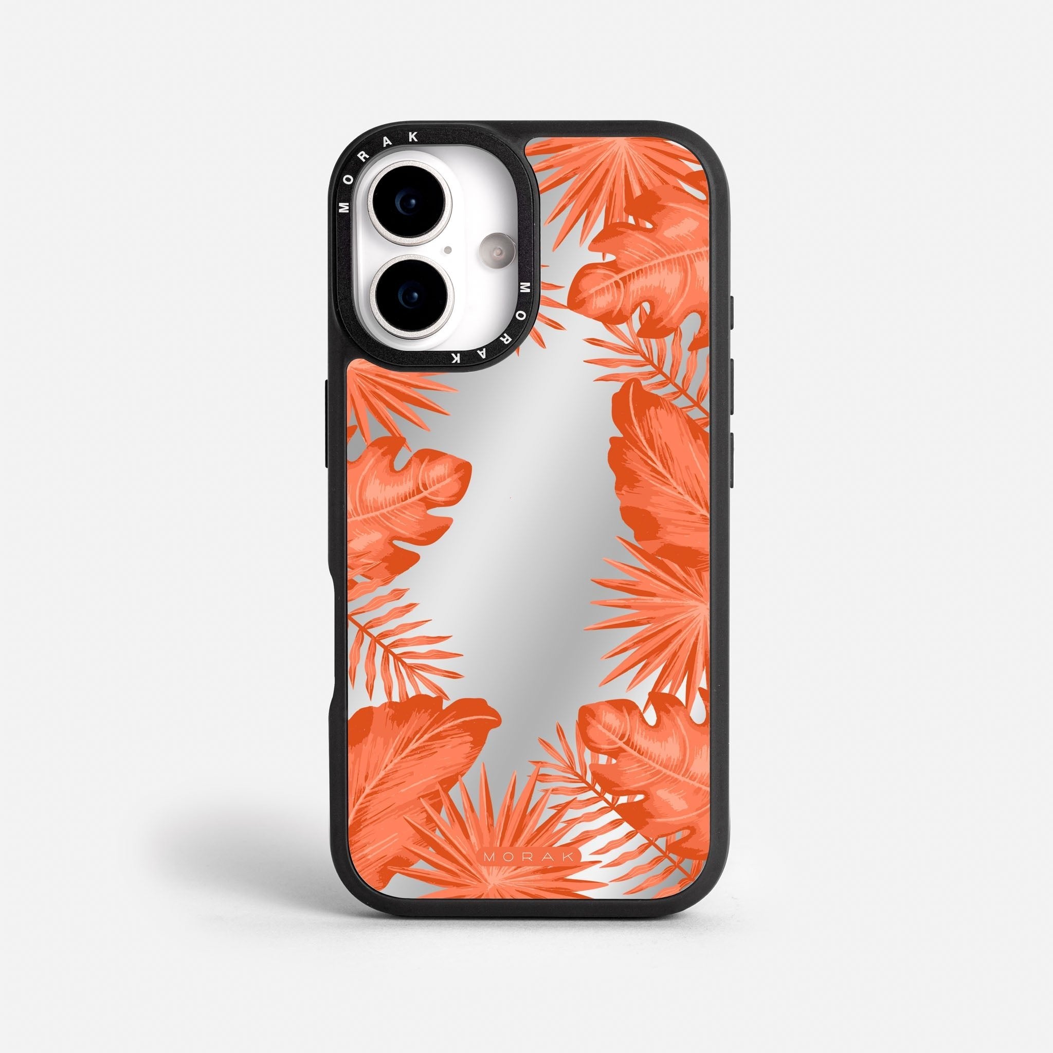 Case Funda Coral Leaves - Espejo Premium Para iPhone 17-12 Samsung S26-S22