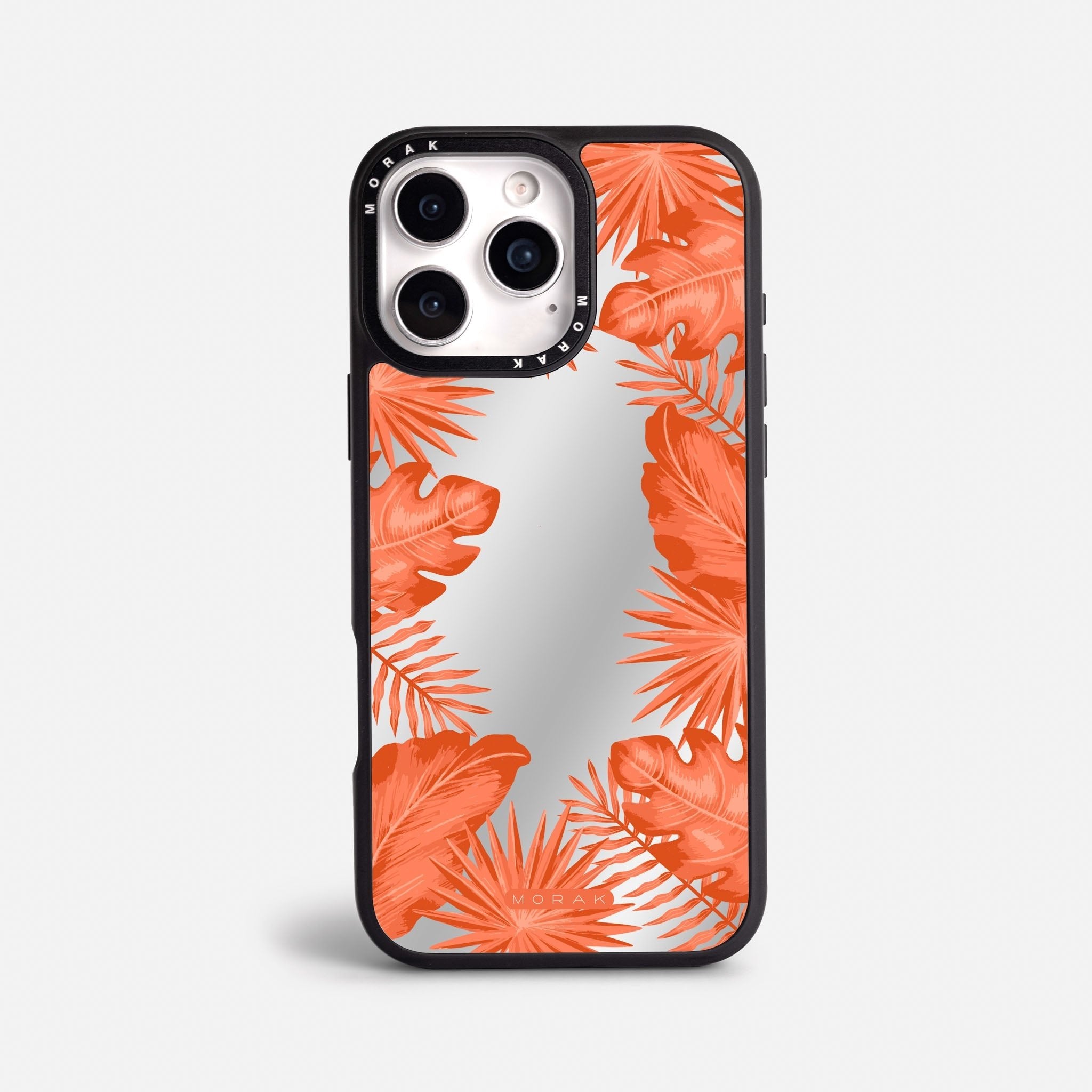 Case Funda Coral Leaves - Espejo Premium Para iPhone 17-12 Samsung S26-S22