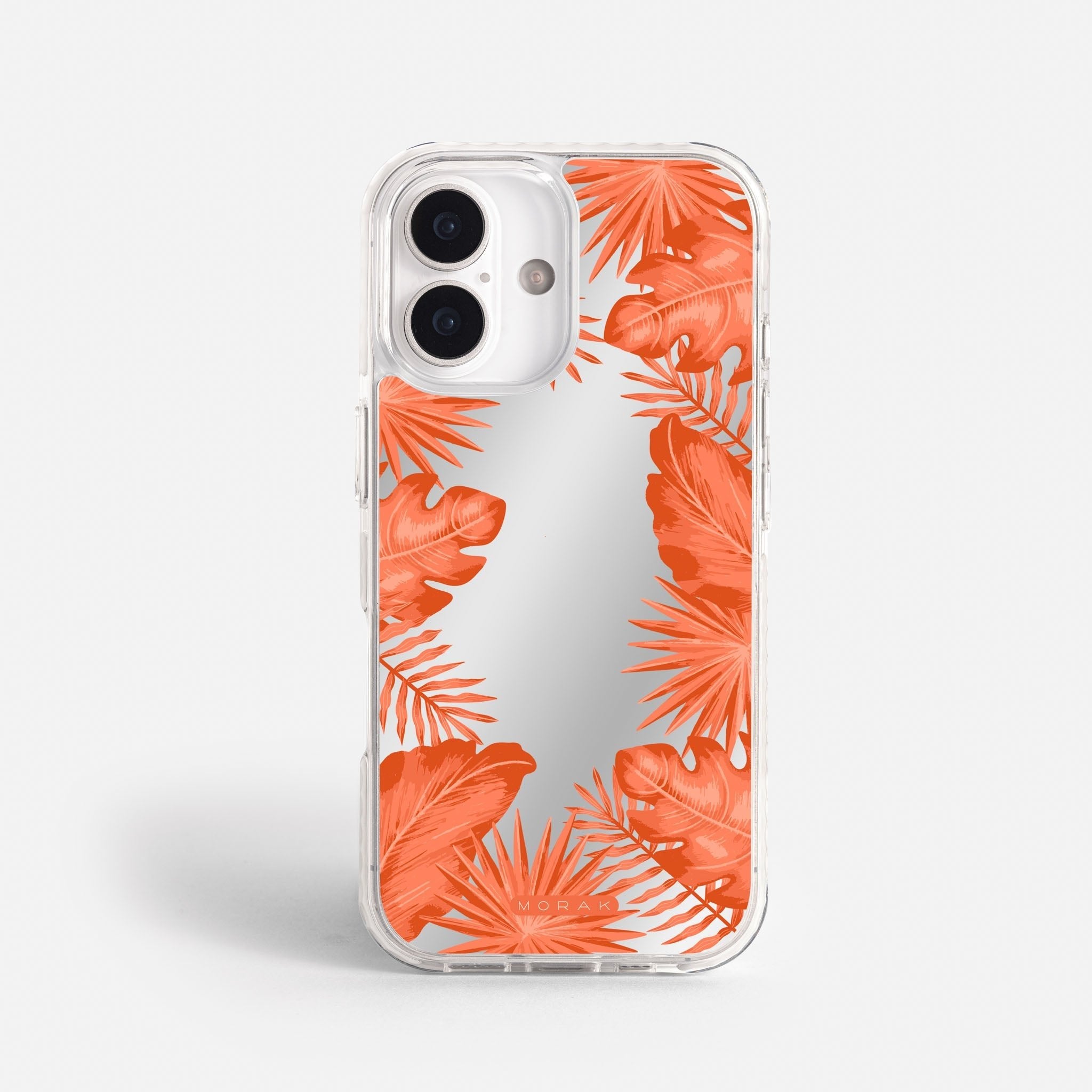 Case Funda Coral Leaves - Espejo Premium Para iPhone 17-12 Samsung S26-S22
