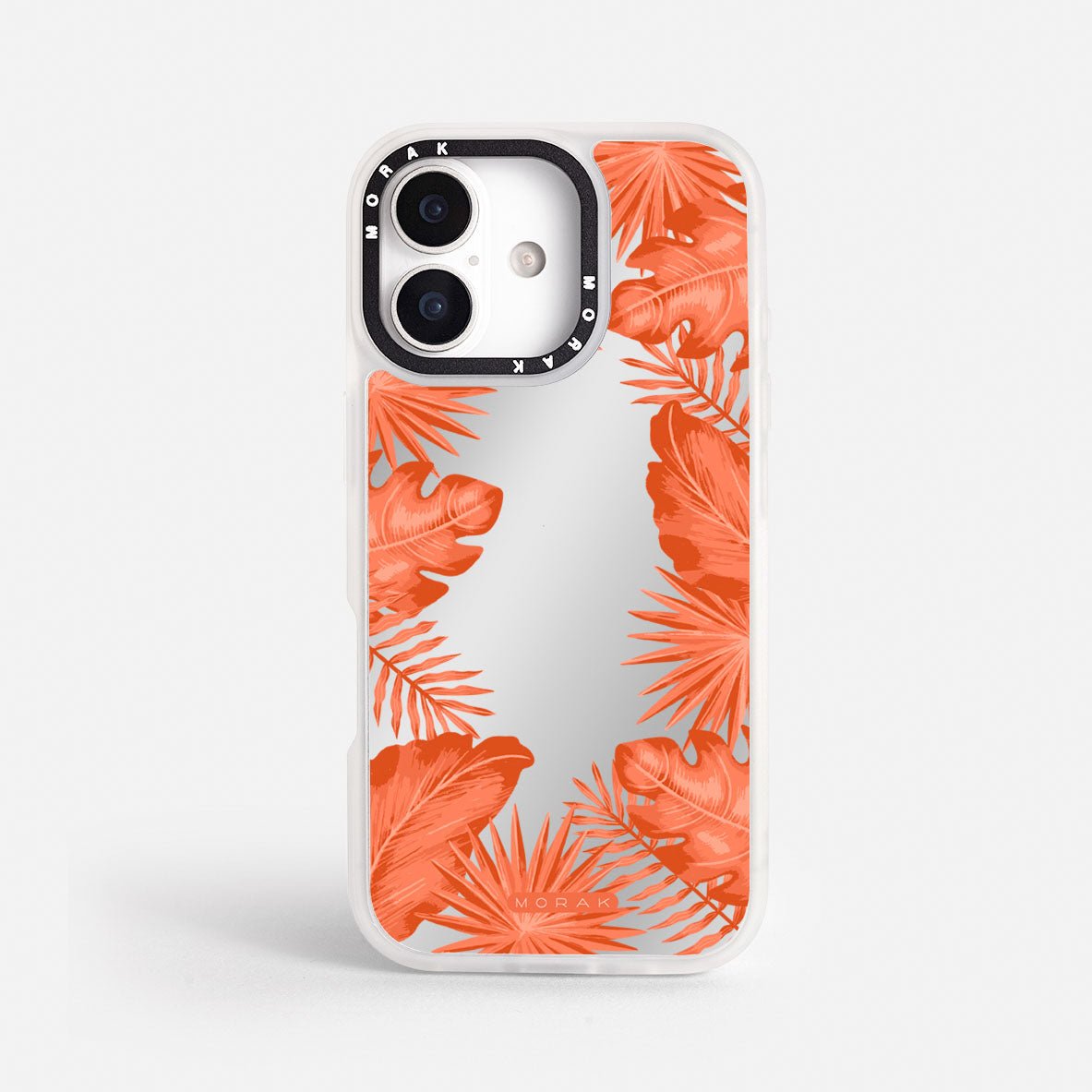 Case Funda Coral Leaves - Espejo Premium Para iPhone 17-12 Samsung S26-S22