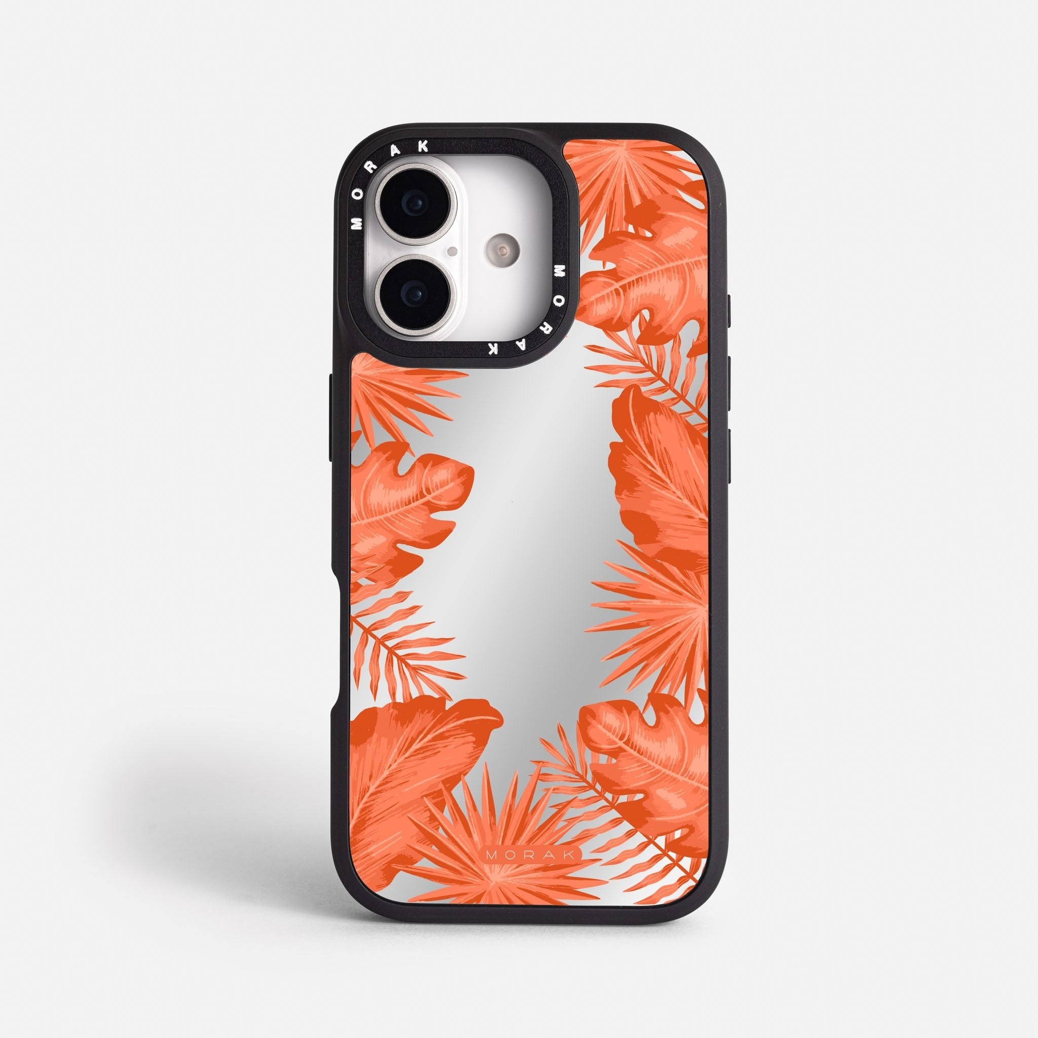 Case Funda Coral Leaves - Espejo Premium Para iPhone 17-12 Samsung S26-S22