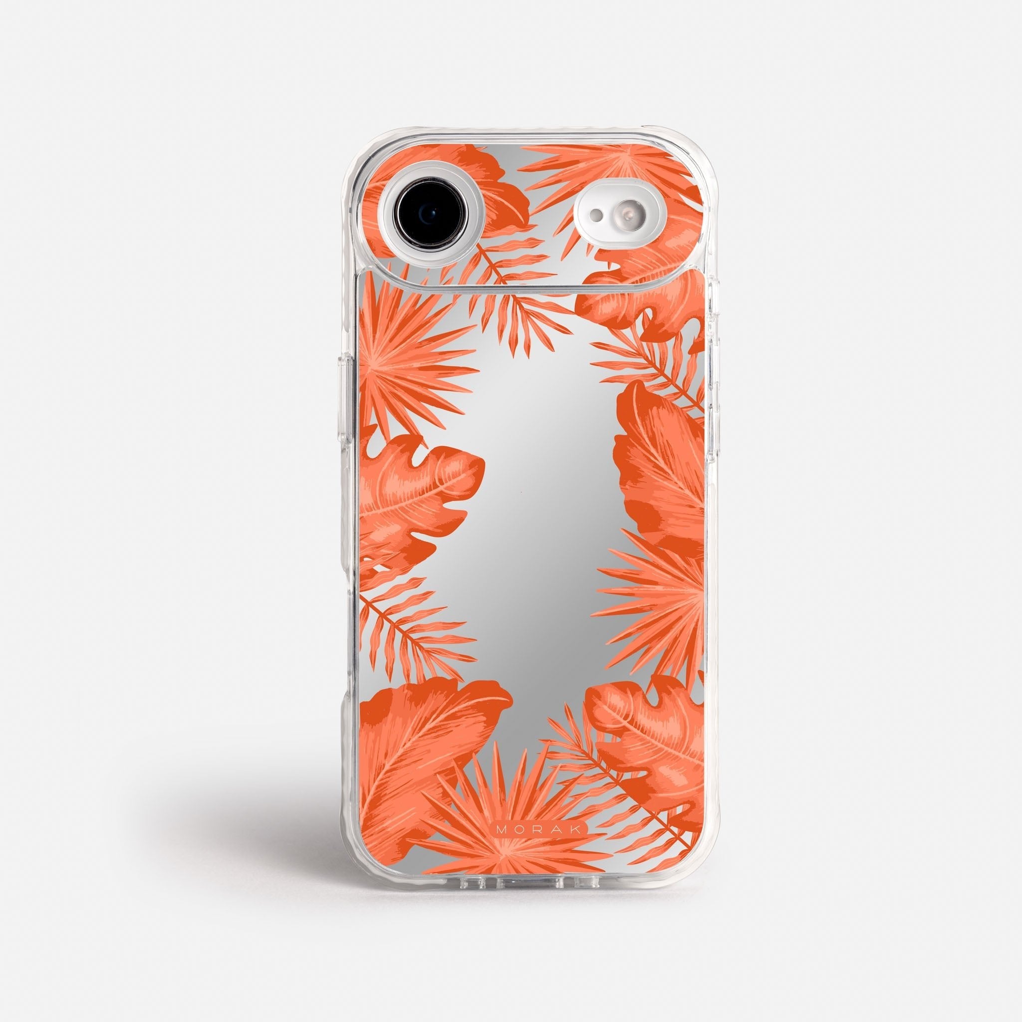 Case Funda Coral Leaves - Espejo Premium Para iPhone 17-12 Samsung S26-S22