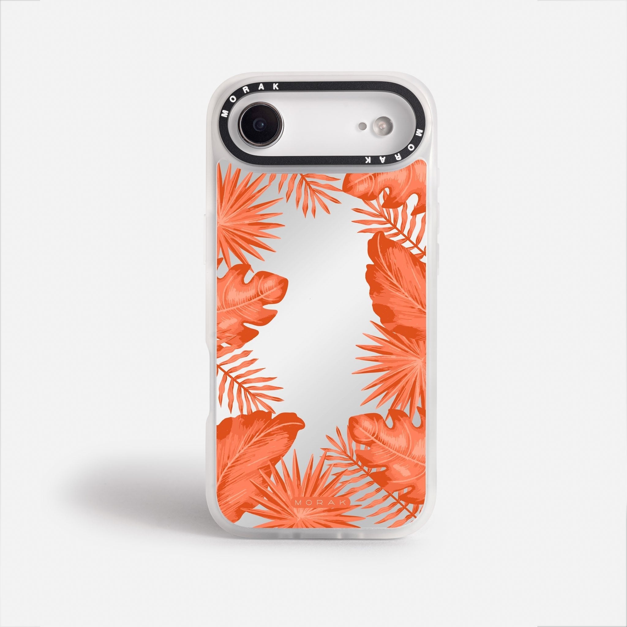 Case Funda Coral Leaves - Espejo Premium Para iPhone 17-12 Samsung S26-S22