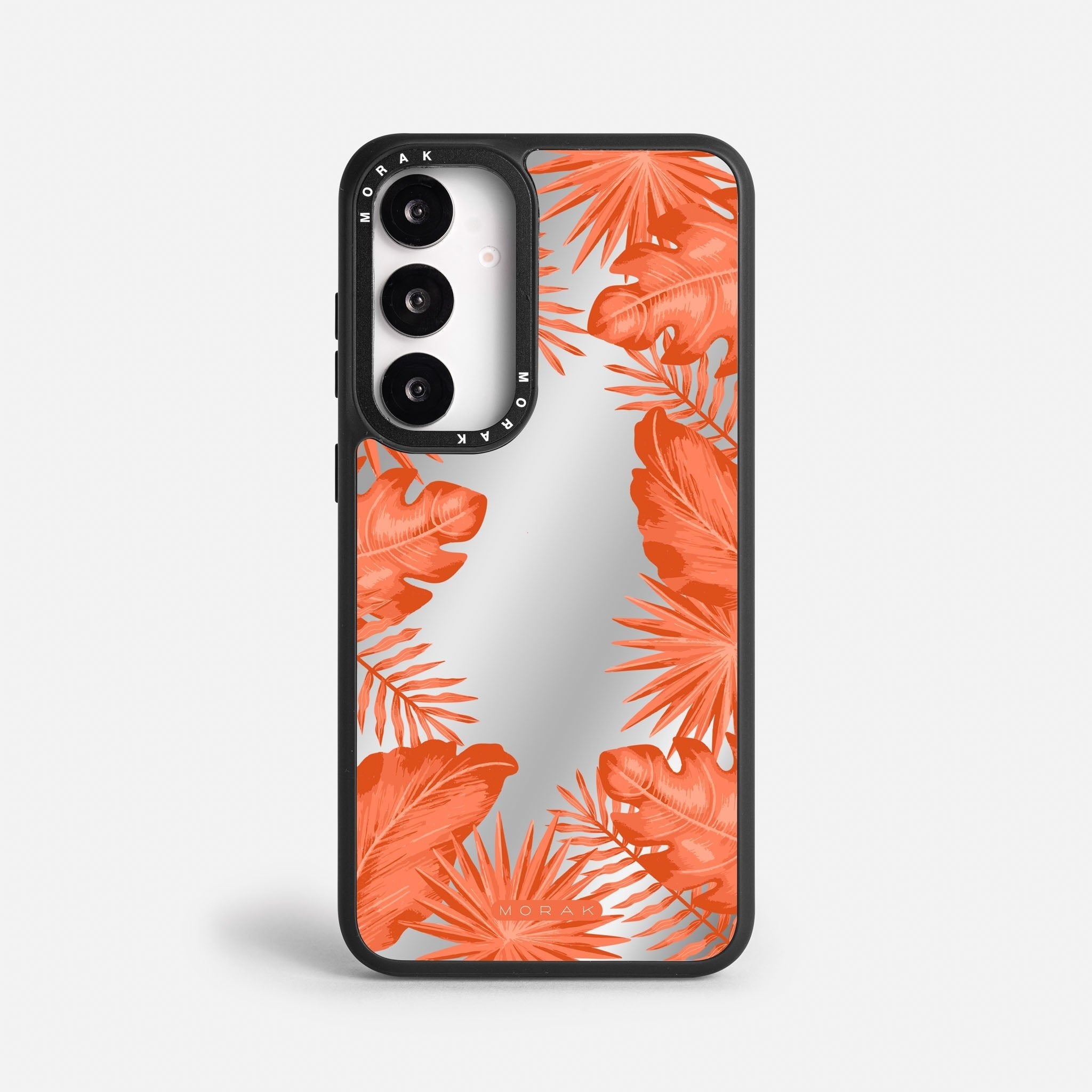 Case Funda Coral Leaves - Espejo Premium Para iPhone 17-12 Samsung S26-S22