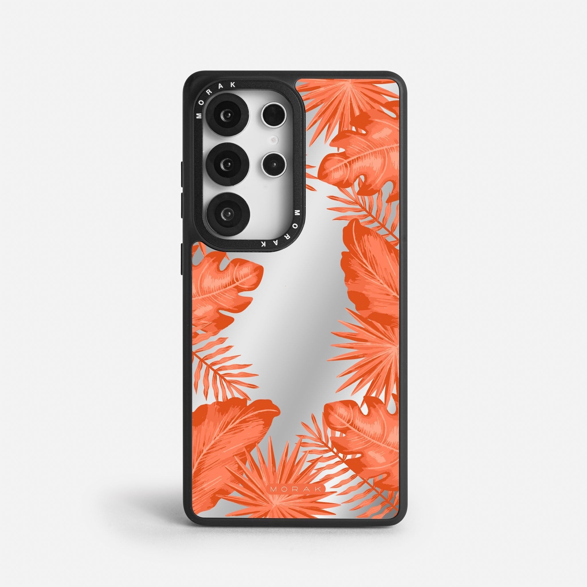 Case Funda Coral Leaves - Espejo Premium Para iPhone 17-12 Samsung S26-S22