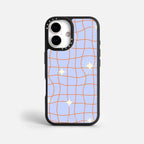 Case Funda Cosmic Grid - Blanco - Morak - Premium Magsafe - iPhone 17/16/15/14/13/12 Pro Max - Samsung S26/S25/S24/S23/S22 Plus Ultra