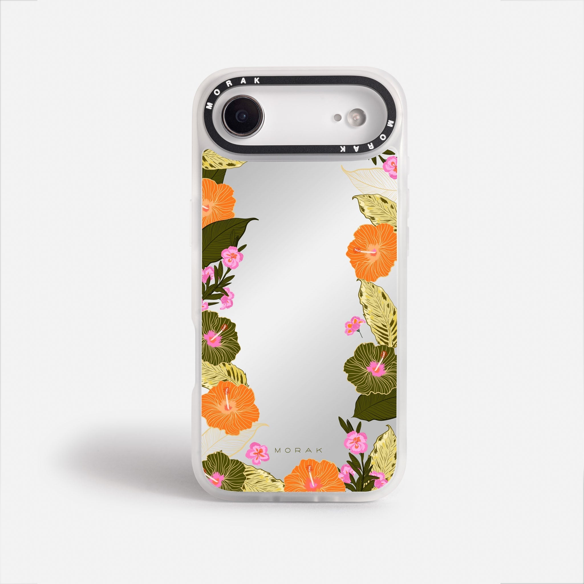 Case Funda Floral Frame - Espejo Premium Para iPhone 17-12 Samsung S26-S22