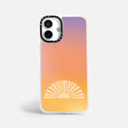 Case Funda Golden Rise - Blanco Premium Para iPhone 17-12 Samsung S26-S22
