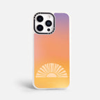 Case Funda Golden Rise - Blanco Premium Para iPhone 17-12 Samsung S26-S22