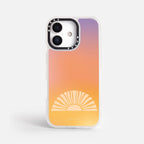 Case Funda Golden Rise - Blanco Premium Para iPhone 17-12 Samsung S26-S22