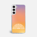 Case Funda Golden Rise - Blanco Premium Para iPhone 17-12 Samsung S26-S22