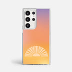Case Funda Golden Rise - Blanco Premium Para iPhone 17-12 Samsung S26-S22