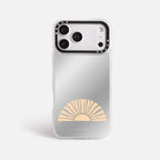 Case Funda Golden Rise - Espejo Premium Para iPhone 17-12 Samsung S26-S22