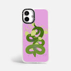 Case Green Snake - Blanco Premium – Protección antigolpe | Diseño colombiano | Morak