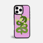 Case Green Snake - Blanco Premium – Protección antigolpe | Diseño colombiano | Morak