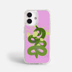 Case Green Snake - Blanco Premium – Protección antigolpe | Diseño colombiano | Morak