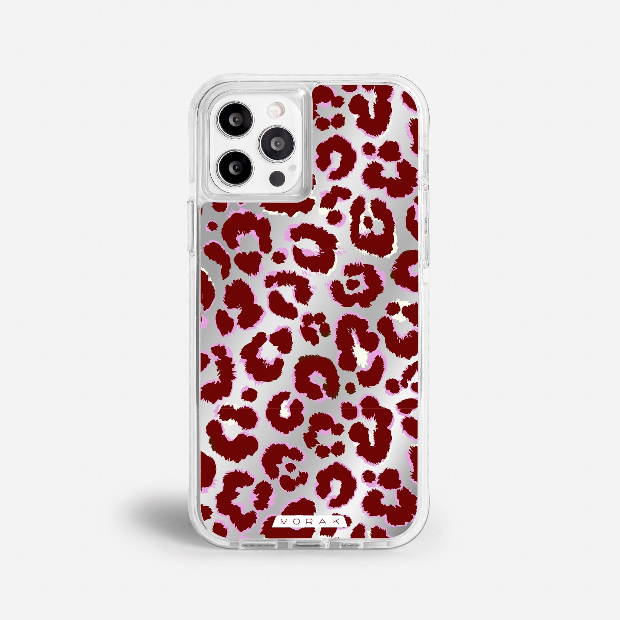 Case Funda Leopardo - Espejo Premium Para iPhone 17-12 Samsung S26-S22