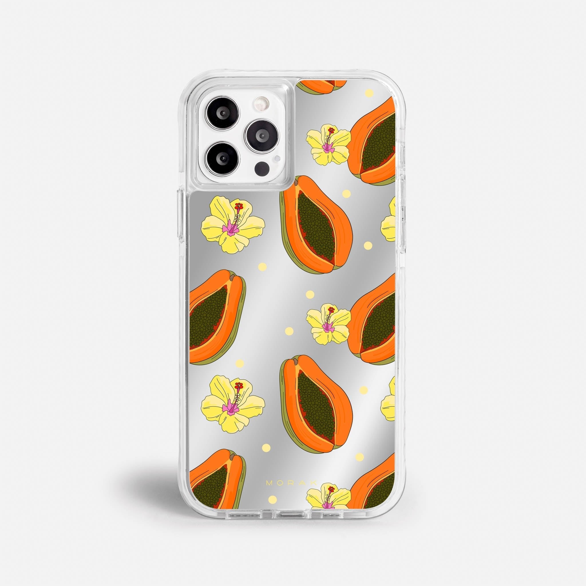 Case Funda Papaya party - Espejo Premium Para iPhone 17-12 Samsung S26-S22