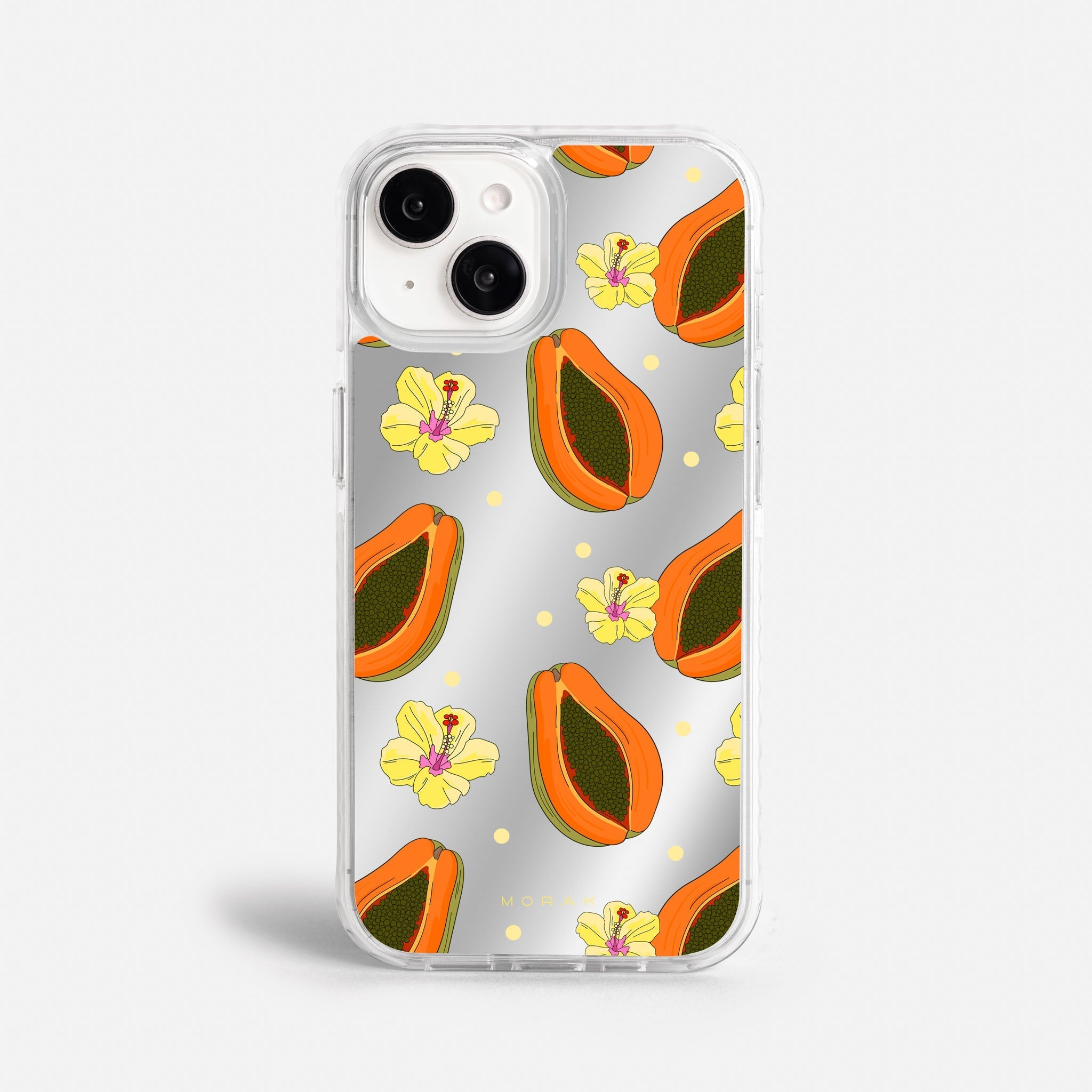 Case Funda Papaya party - Espejo Premium Para iPhone 17-12 Samsung S26-S22